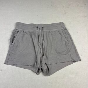Splendid Jersey Knit Shorts Gray Lounge Drawstring Pockets Stretchy Casual SMALL